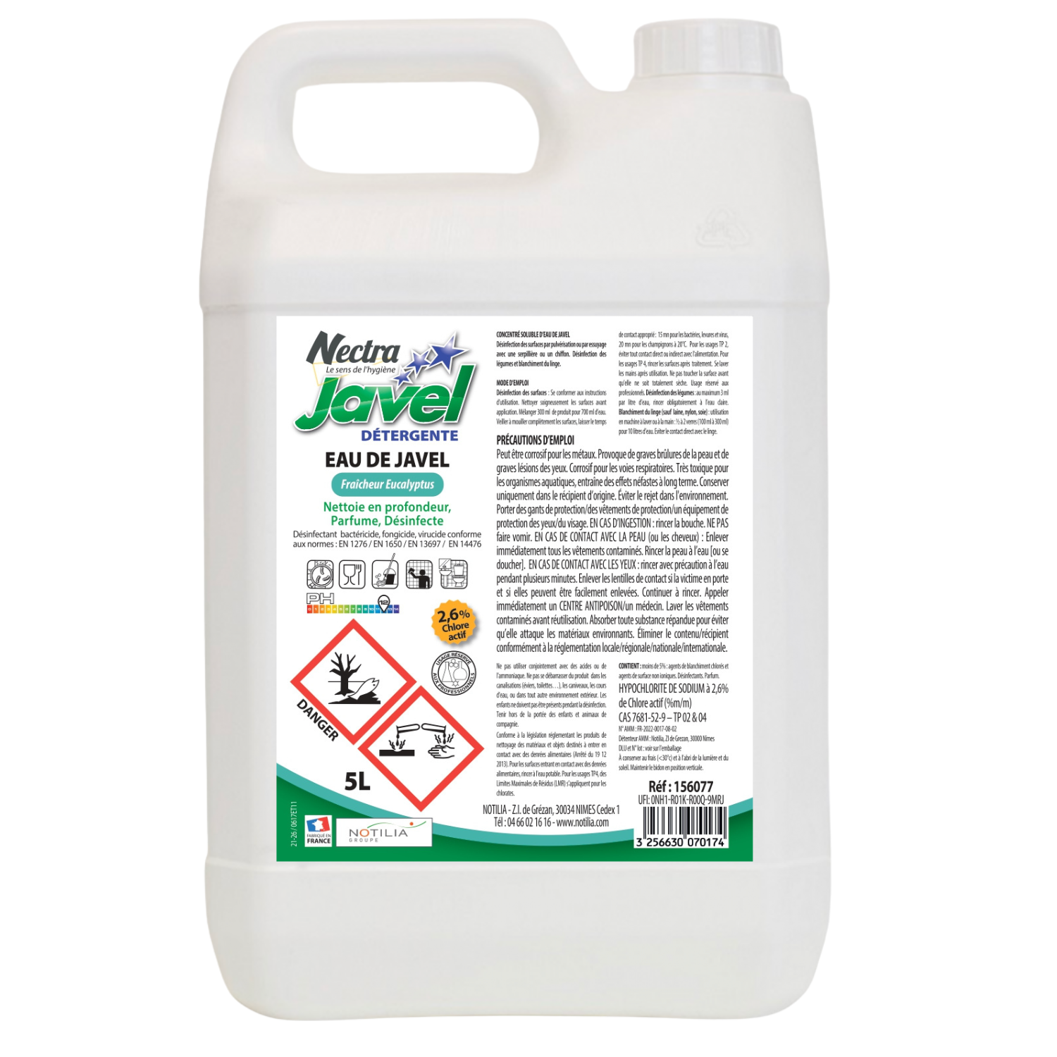 Javel Détergente 2.6% Eucalyptus – Image 3