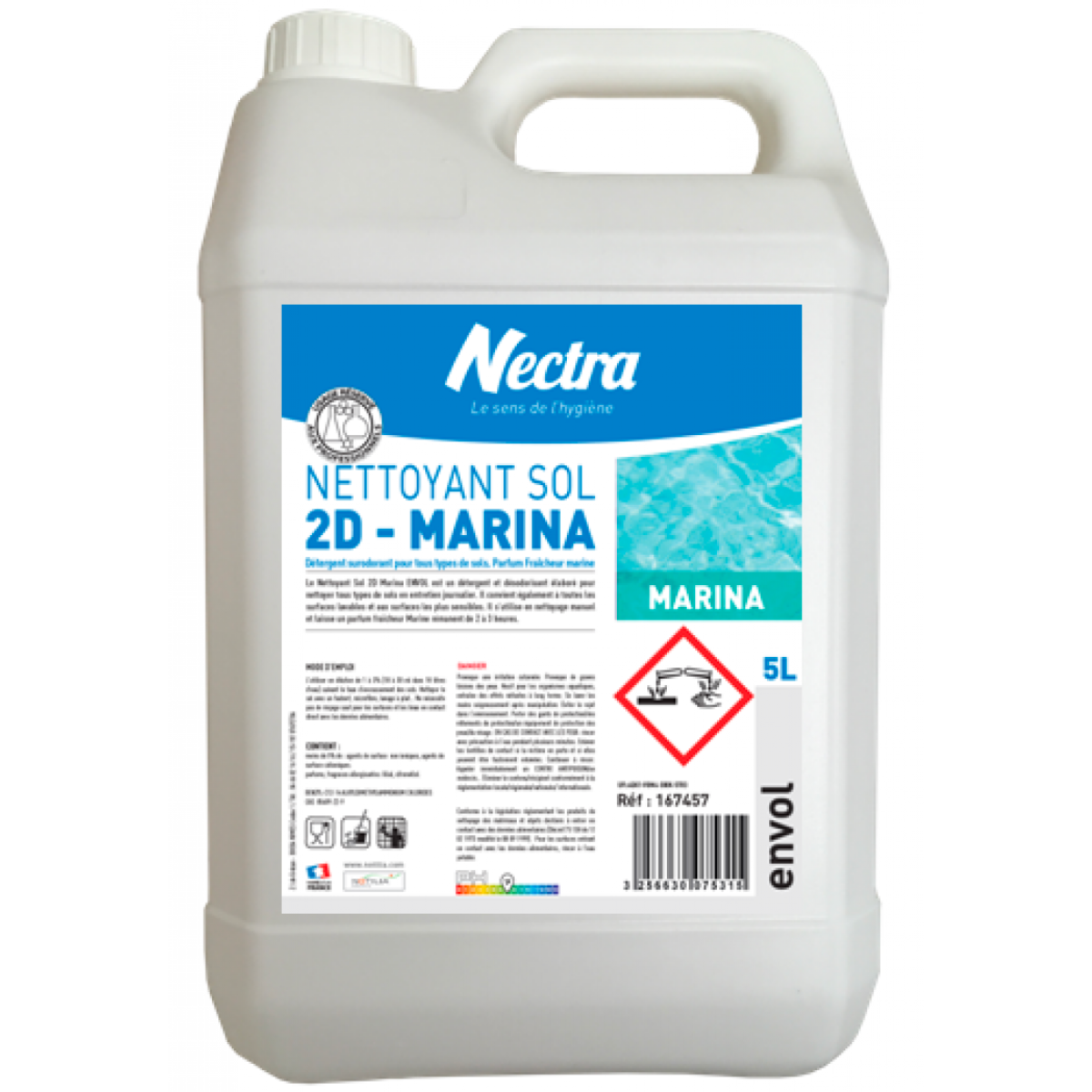 Nettoyant sol 2D marina envol
