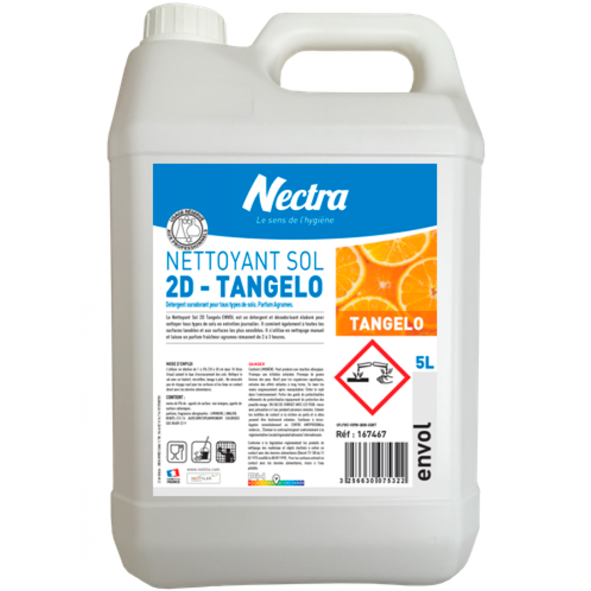 Nettoyant sol 2D tangelo envol