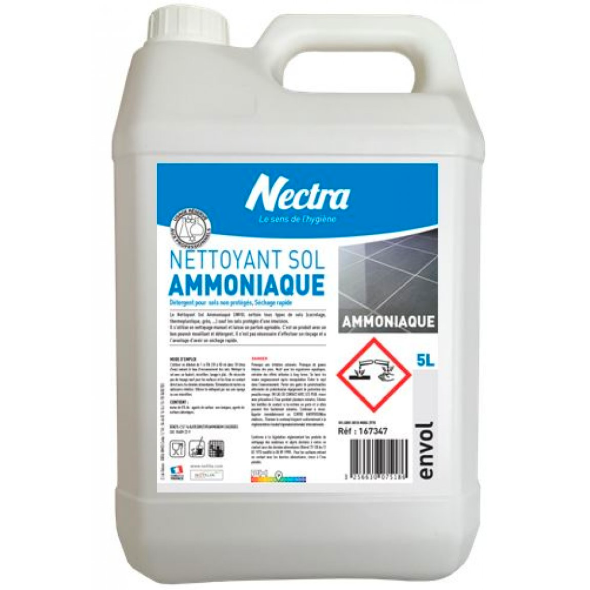 Nettoyant sol ammoniaque envol