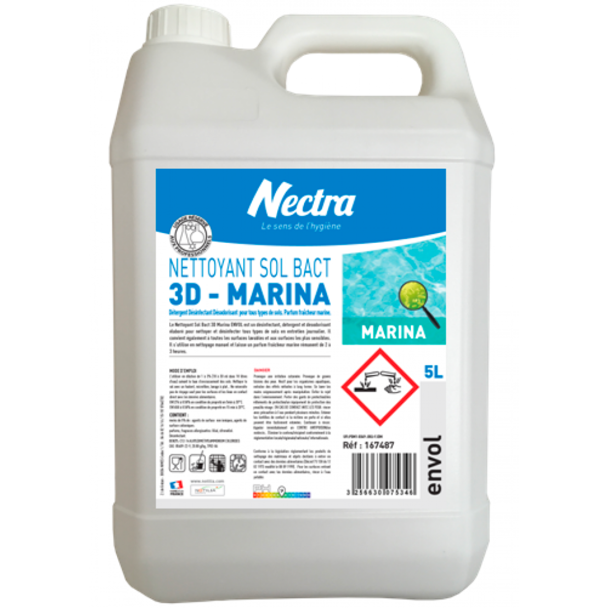 Nettoyant sol bact 3D marina Envol