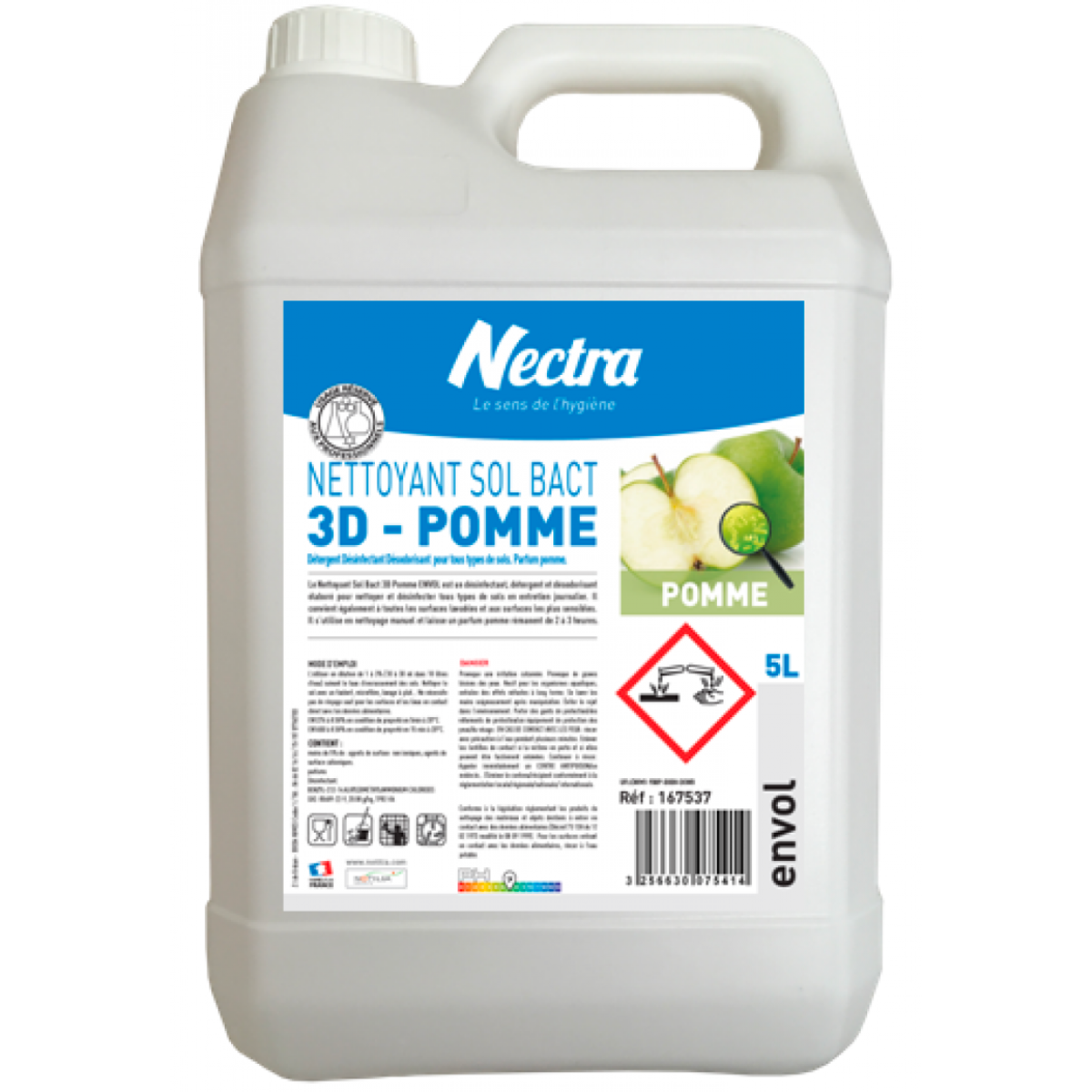 Nettoyant sol bact 3D pomme Envol
